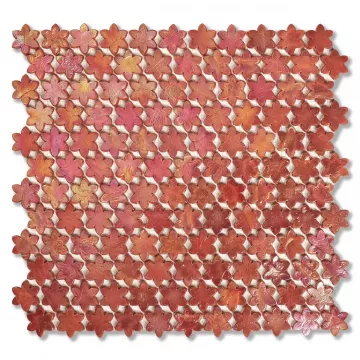 Sicis Petites Fleurs F08 Poppy Glass Mosaic Tile